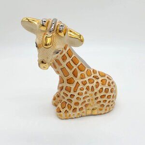 Vintage Handmade Artesania Rinconada Giraffe Figurine Uruguay Pottery